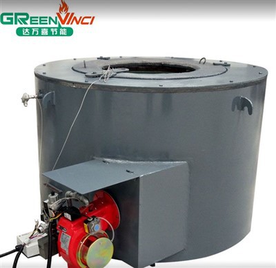 Газова пещ за топене на алуминиев скрап